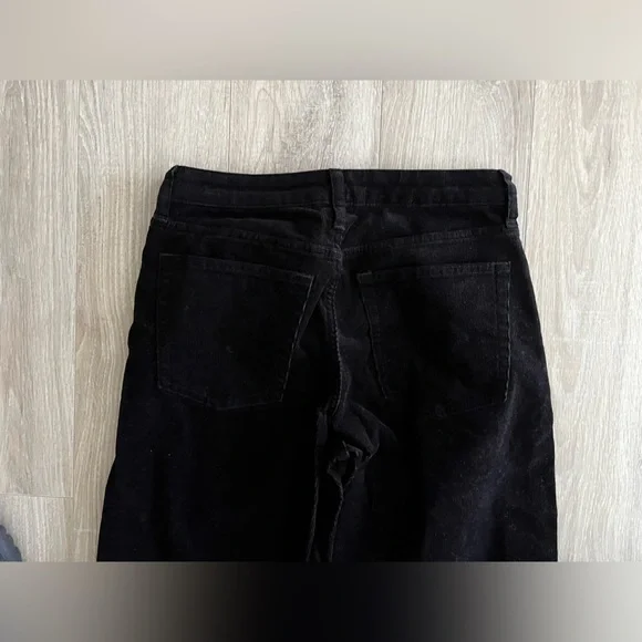 Everlane Women's Mid-Way Corduroy Cotton Pants Black - Size 26 - Picture 10 of 10